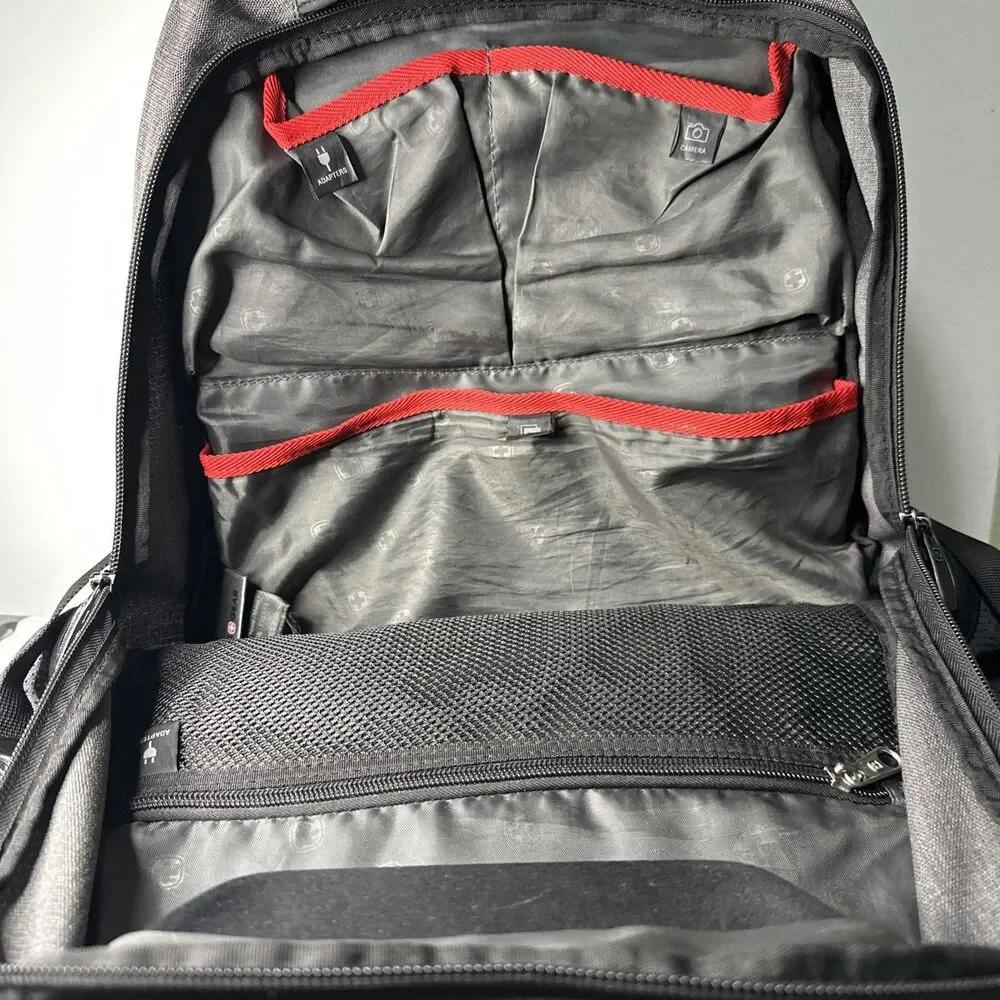 Swiss Gear 3760 ScanSmart TSA Laptop Friendly All-in-One Backpack Grey Travel